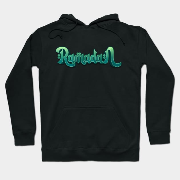 green ramadan arabic text effect Hoodie by fandi.creations